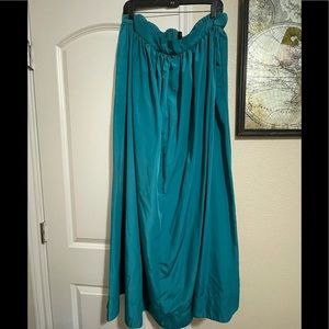 Taffeta ball gown maxi skirt
